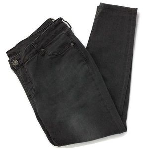 KFTK Mia Toothpick Skinny Black Denim Jeans 16W